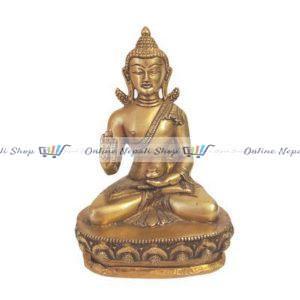 A set of Buddha Statue Metallic Gold (Brass)