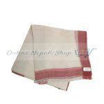 A set of Cream Color Cashmere Pashmina - with Thick Red Border