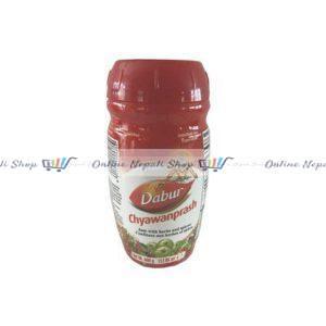 A packet of Dabur Chyawanprash