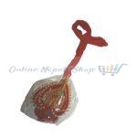 1 set of Dhago with Golden Threads, Beads and Silica(Red Color)