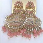 A pair of Earrings - Pink Beads