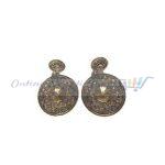 A pair of Earrings with Stone(Round Shape)