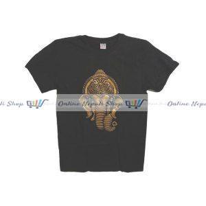 1 set of Ganesh T-shirt(Golden Printed)