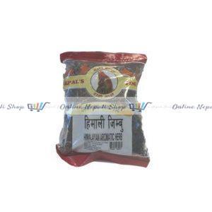A packet of Jimbu (Himalayan Aromatic Herb)
