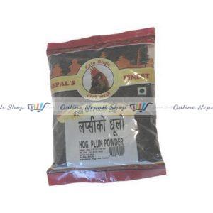 A packet of Lapshi ko Dhulo(Hog Pulm Powder)