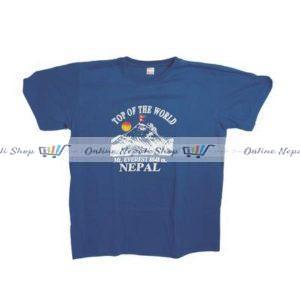 1 set of Mt. Everest-T-shirt(Blue Color)