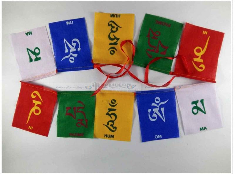 10 Leaf -Cotton Prayer Flag