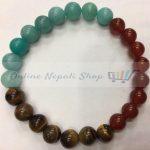 3 Stone Beads Unisex Bracelets