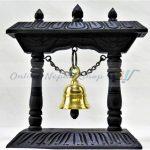 Wooden Frame Brass Bell