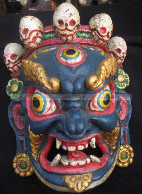 Buddhist Dancing Wooden Mask