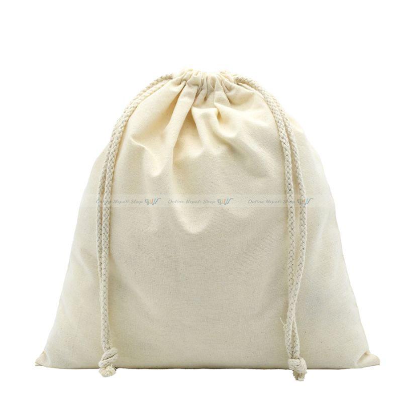 Cotton drawstring packaging bag - Image 3