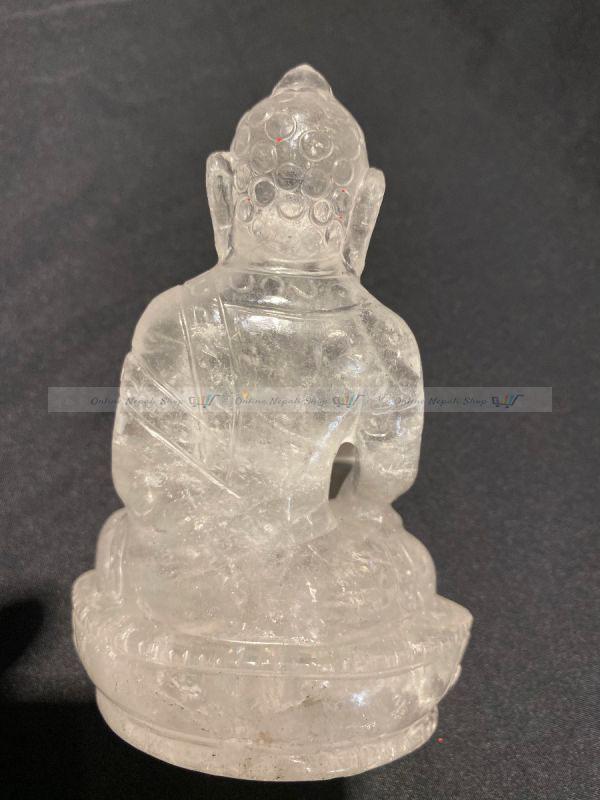 Handmade Crystal Buddha Statue - Image 3