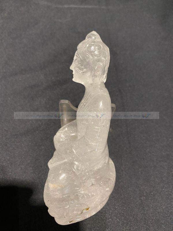 Handmade Crystal Buddha Statue - Image 4
