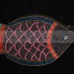 Fish Designed Crochet Glass Purse With Zipper & Strap