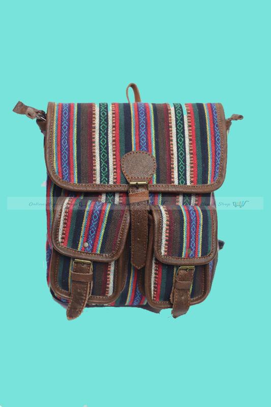 Multicolor Korean Design Leather Backpack