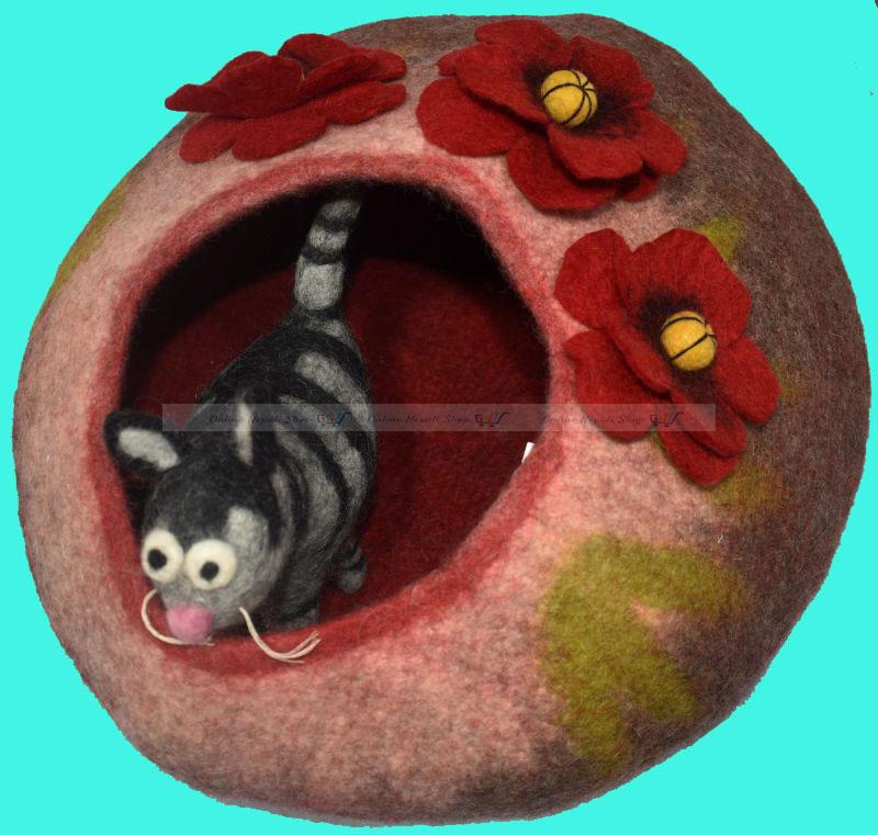 Handmade Woolen Cat Cave