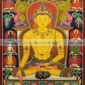Newari Paubha of Ratnasambhava Buddha with 24k Gold