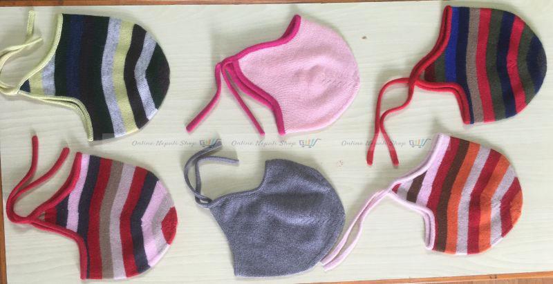 Pure Cashmere kids cap with string