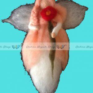 Sheep Wool Felt Christmas Decoration Angel Doll