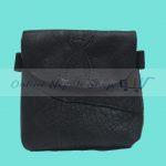 Small & Portable Black Leather Bag
