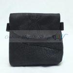 Small & Portbale Black Leather Bag