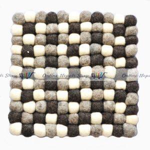 Square Shaped Woolen Felt Mat