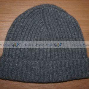 Thick Ribbed Cashmere Cap