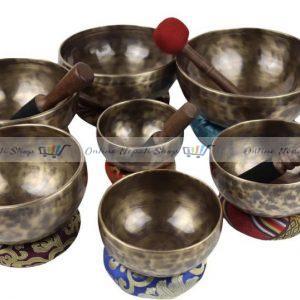7 Chakra Moon Singing Bowls Set