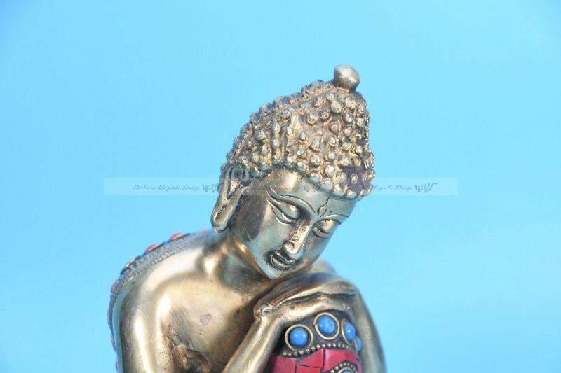 Bronze Buddha Gem Statue - Image 2