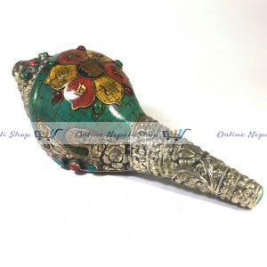 Conch Shell with Om Mani Padme hum