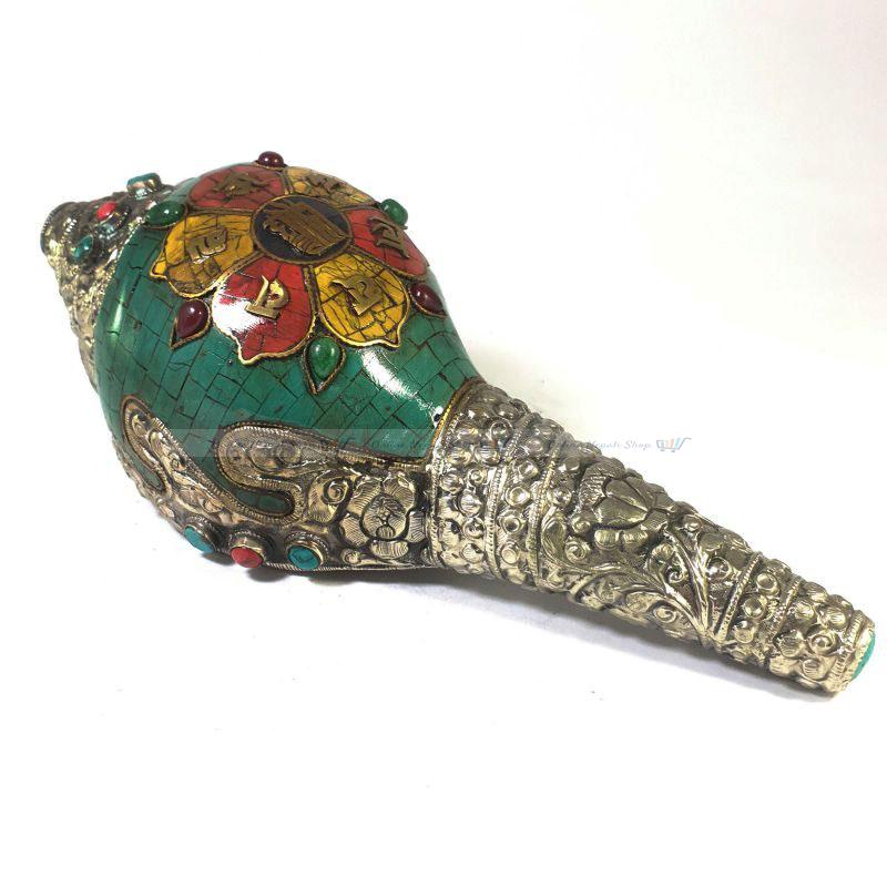 Conch Shell with Om Mani Padme hum