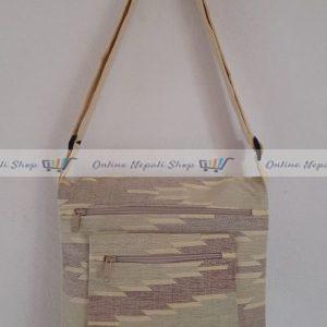 Cotton Dhaka Weave Two Folded Shoulder Bag