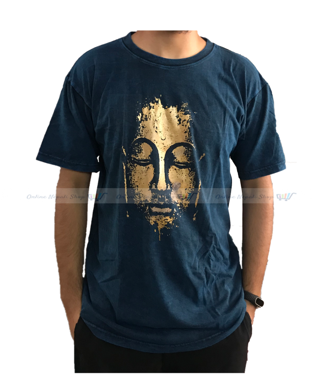 Buddha Print Cotton T-shirt