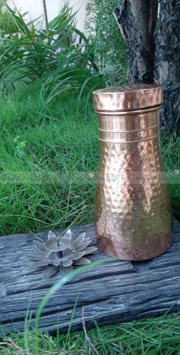 Copper Ayurvedic Bedside Large Water Jug