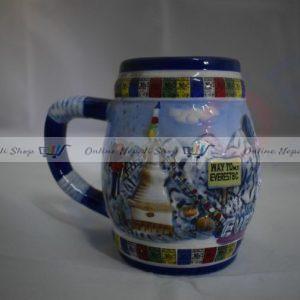 Embossed Print Ceramic Mug