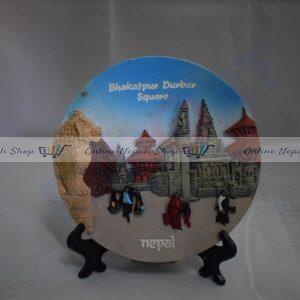 Embossed Print Ceramic Plate