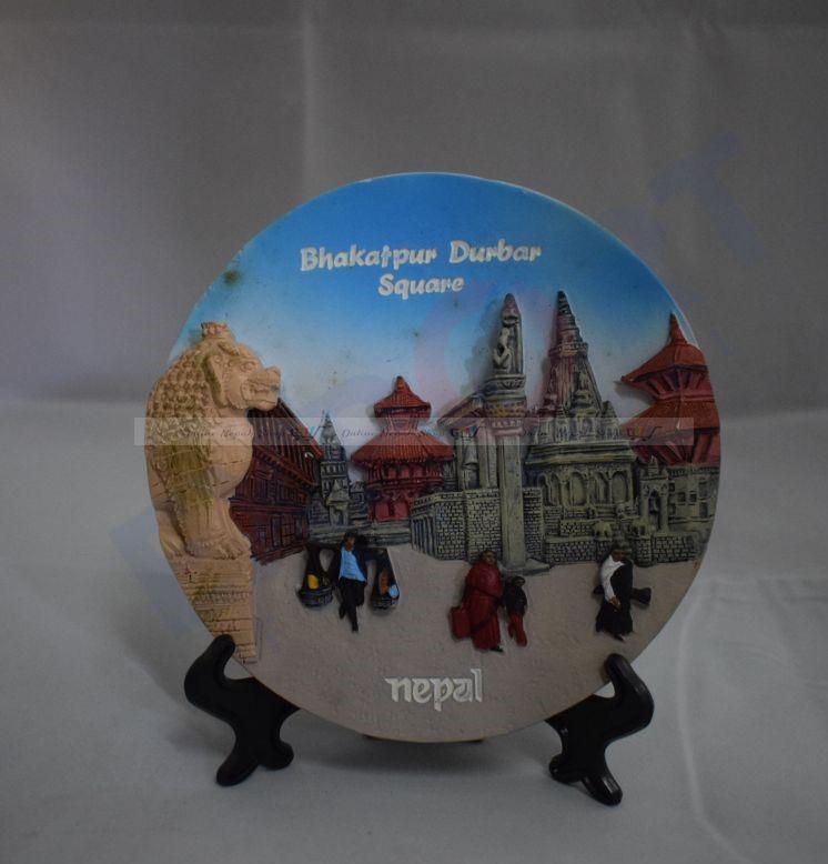 Embossed Print Ceramic Plate