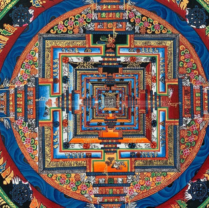 HAND-PAINTED KALACHAKRA MANDALA - Image 2