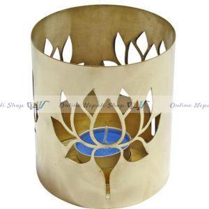 Handmade Brass Lotus Lampshade