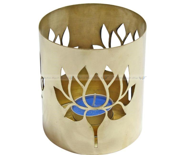 Handmade Brass Lotus Lampshade