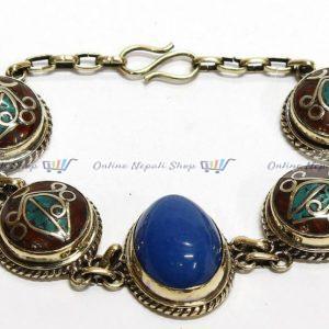 Handmade Metal Stone Setting Bracelet