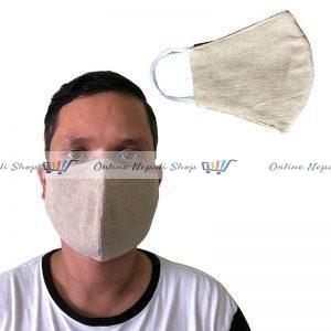 Hemp Cotton V-shape White Mask