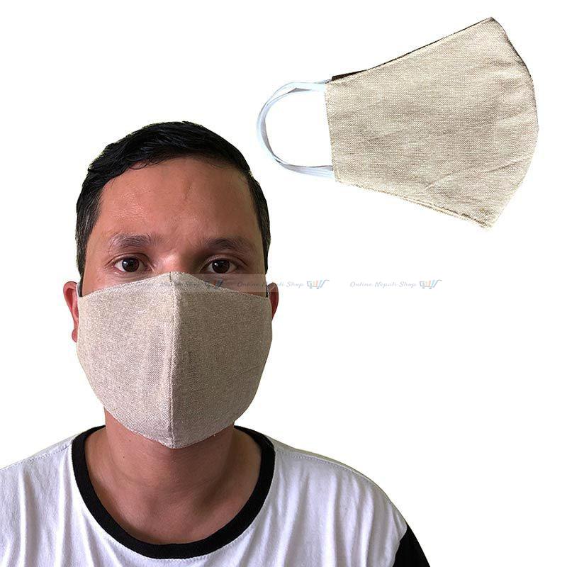 Hemp Cotton V-shape White Mask