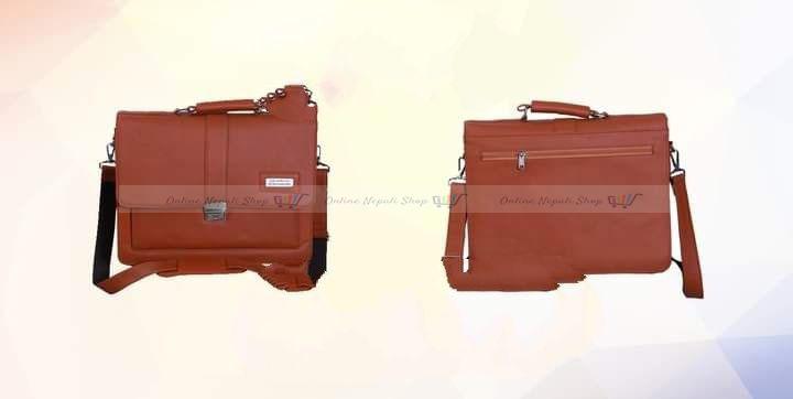 Large Size Handmade Leather File Bag
