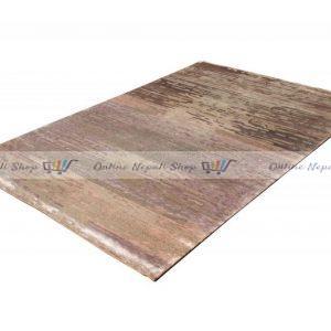 Nepali Handmade Wool and Silk Abstract Carpet