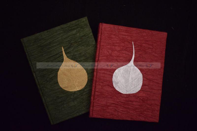 Peepal Leaf Attached Lokta Paper Note Book