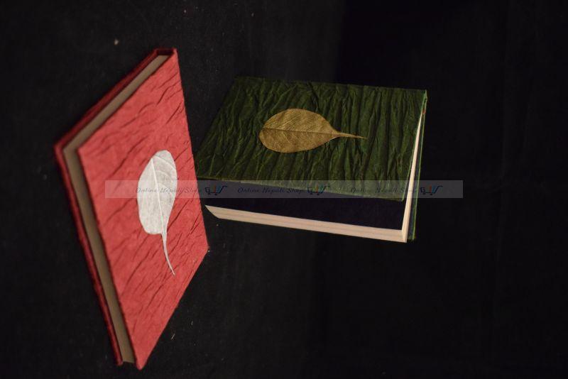 Peepal Leaf Attached Lokta Paper Note Book - Image 2