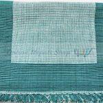 Cotton Linen Dining Mat (Teal and light blue)