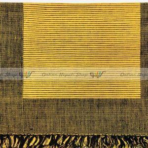 Cotton Linen Dining Mat (Yellow & Black)
