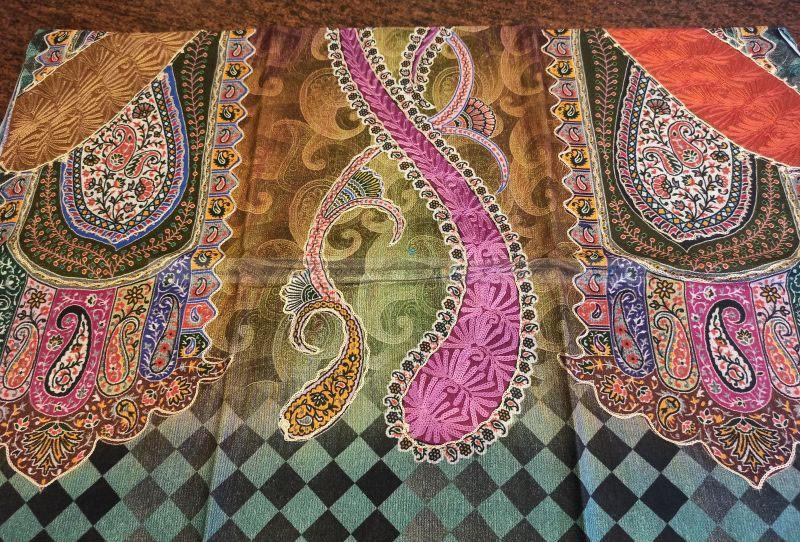 Silk and Cotton Mixed local scarf/shawl